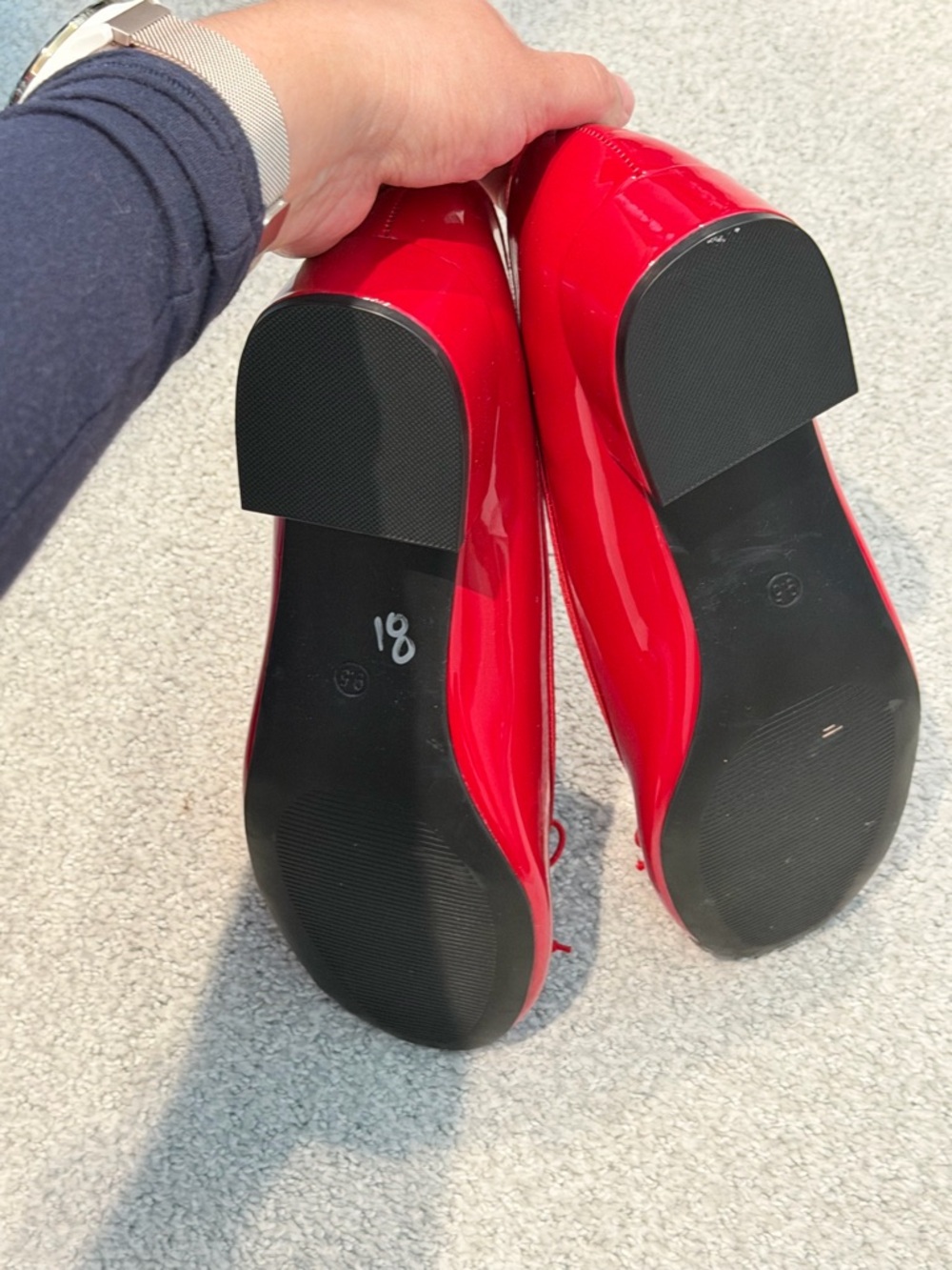 Madden Girl Red Patent Ballet Flats - Picture 5 of 6